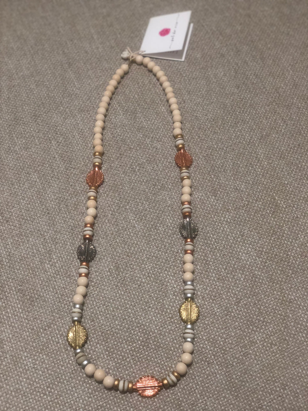 MIXED METAL NECKLACE