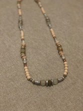 Load image into Gallery viewer, GOLD &amp; SEAGLASS LAYERING NECKLACE
